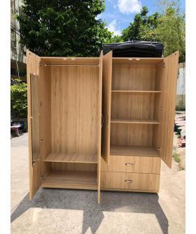 Tủ quần áo 110c3 - Gỗ MDF - Dài 1.4m đến 2m (Cao 2m)